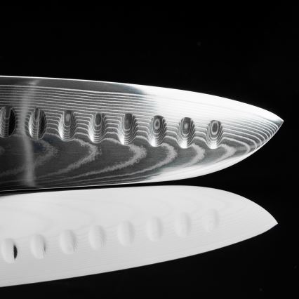 Gudaro - Кухненски нож SANTOKU 17,5 см дамаскова стомана