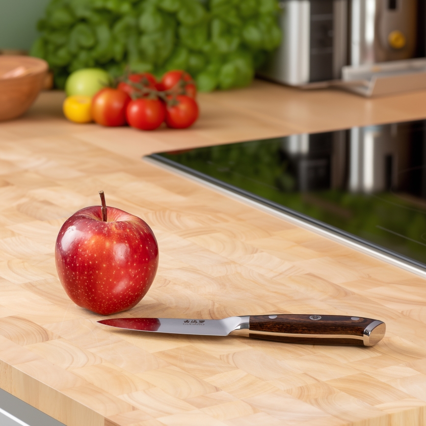 Gudaro - Кухненски нож за белене PARING 7,6 см, дамаскова стомана
