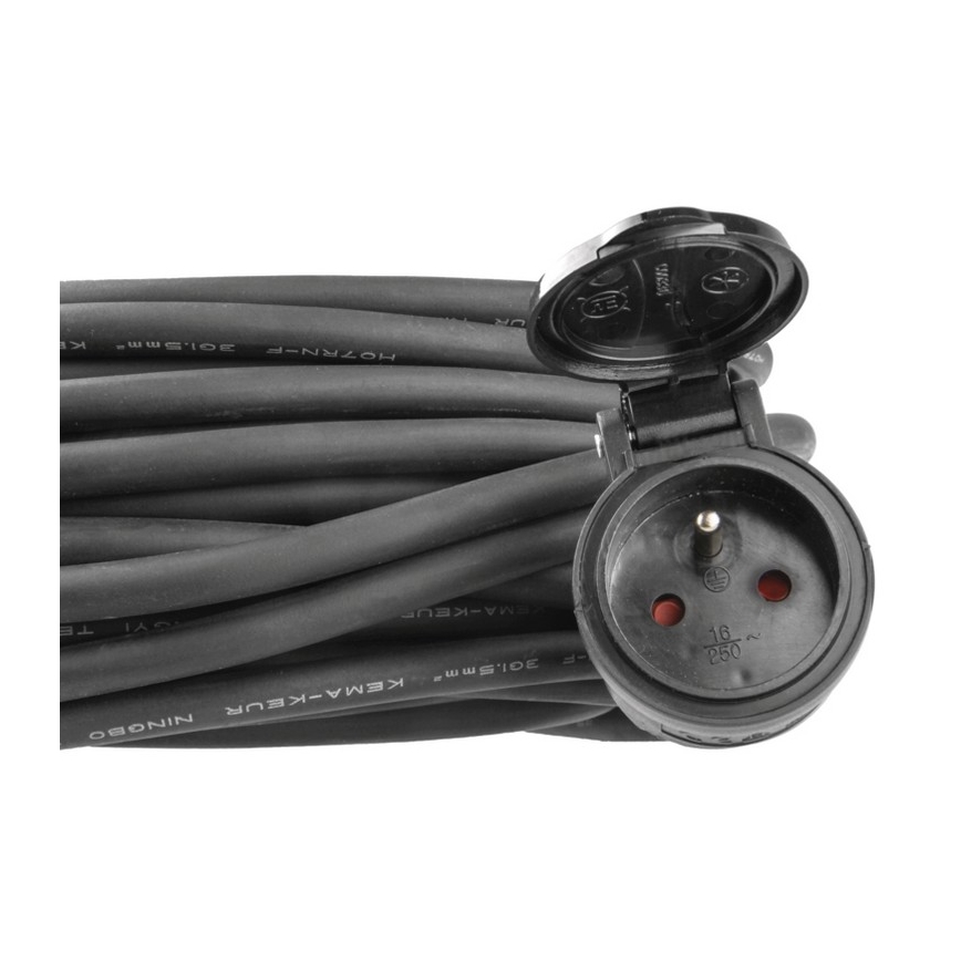 Гумен удължителен кабел 1 гнездо 20 m IP44