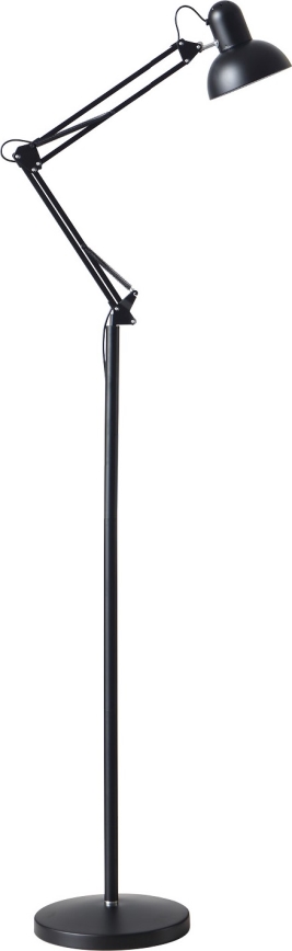 Гъвкав лампион AURIQ 1xE27/60W/230V 184 см черен