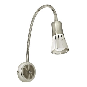 Гъвкав малка лампа ARENA 1xE14/40W/230V матов хром