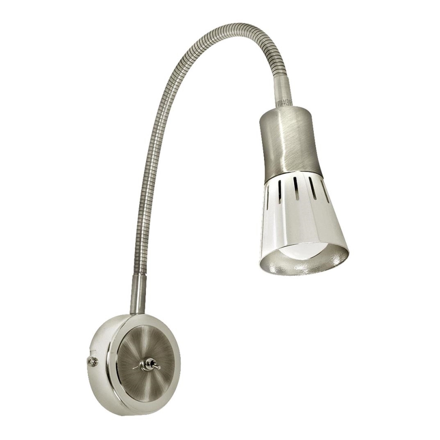 Гъвкав малка лампа ARENA 1xE14/40W/230V матов хром
