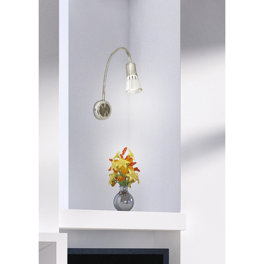 Гъвкава лампа ARENA 1xE14/40W/230V мат хром