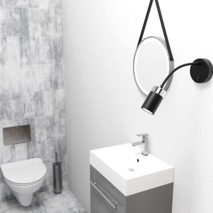 Гъвкава лампа JOKER 1xGU10/8W/230V черна/мат хром