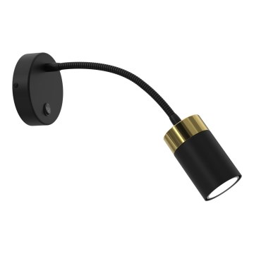 Гъвкава лампа JOKER 1xGU10/8W/230V черна/златиста