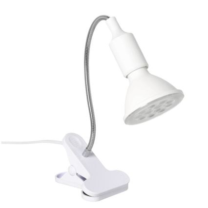 Гъвкава настолна лампа с клипс за отглеждане на растения PLANTY 1xE27/30W/230V бяла