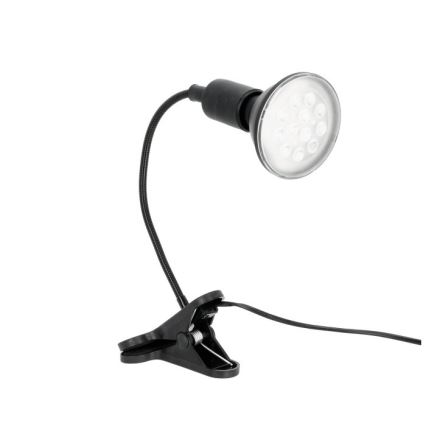 Гъвкава настолна лампа с клипс за отглеждане на растения PLANTY 1xE27/30W/230V черна