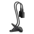 Гъвкава настолна лампа с клипс за отглеждане на растения PLANTY 2xE27/30W/230V черна
