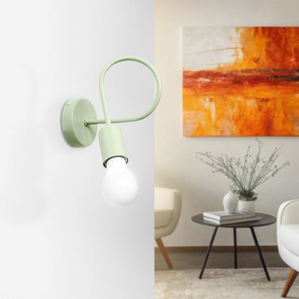 Гъвкава стенна лампа OXFORD 1xE27/15W/230V зелена