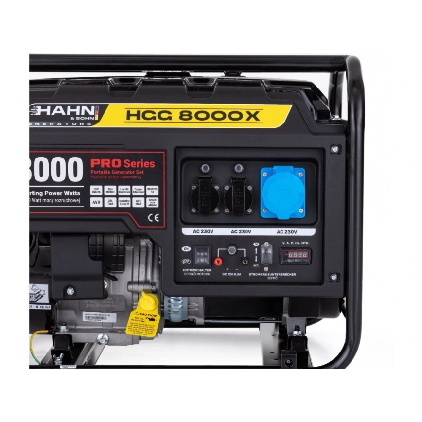 Hahn & Sohn 7410 - Бензиново-електрически генератор HGG 8000X 6500W