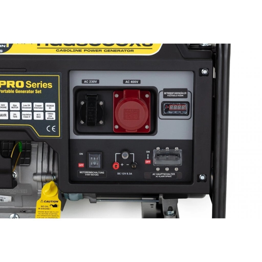 Hahn & Sohn 9177 - Бензиново-електрически генератор HGG 8000 X3 6500W