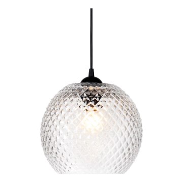 Halo Design 718436 - Пендант на шнур NOBB 1xE27/40W/230V Ø 22 см прозрачен