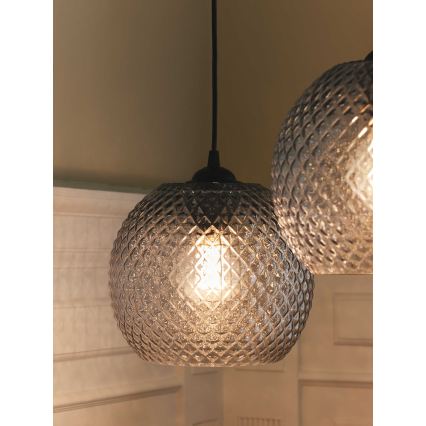 Halo Design 718436 - Пендант на шнур NOBB 1xE27/40W/230V Ø 22 см прозрачен