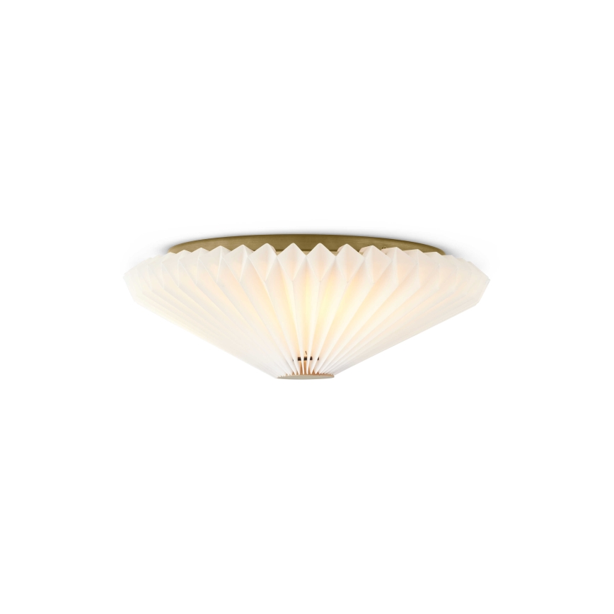 Halo Design 745081 - Стенно осветително тяло PARIS 3xG9/28W/230V Ø 40 см бяло/месинг/дъб