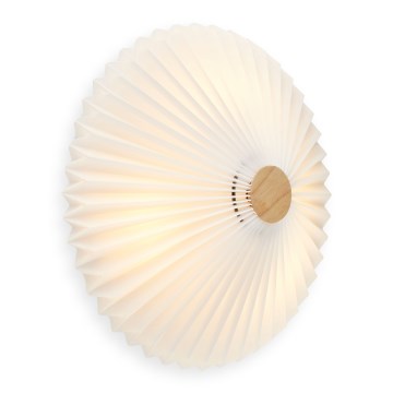 Halo Design 745081 - Стенно осветително тяло PARIS 3xG9/28W/230V Ø 40 см бяло/месинг/дъб