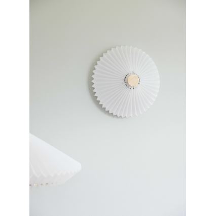 Halo Design 745098 - Стенно осветително тяло PARIS 4xG9/28W/230V Ø 50 см бяло/месинг/дъб