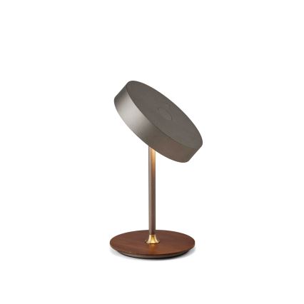 Halo Design 745791 - димируема презареждаема LED настолна лампа ON THE MOVE LED/2,5W/4000 mAh сива/дървена