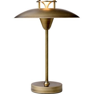 Halo Design 746149 - LED димируема външна презареждаема настолна лампа MINI STEPP LED/1,8W/1600 mAh IP44 месинг