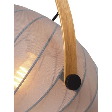 Halo Design 746354 - Полилей на кабел DC 1xE27/40W/230V Ø 40 см сив/дъб