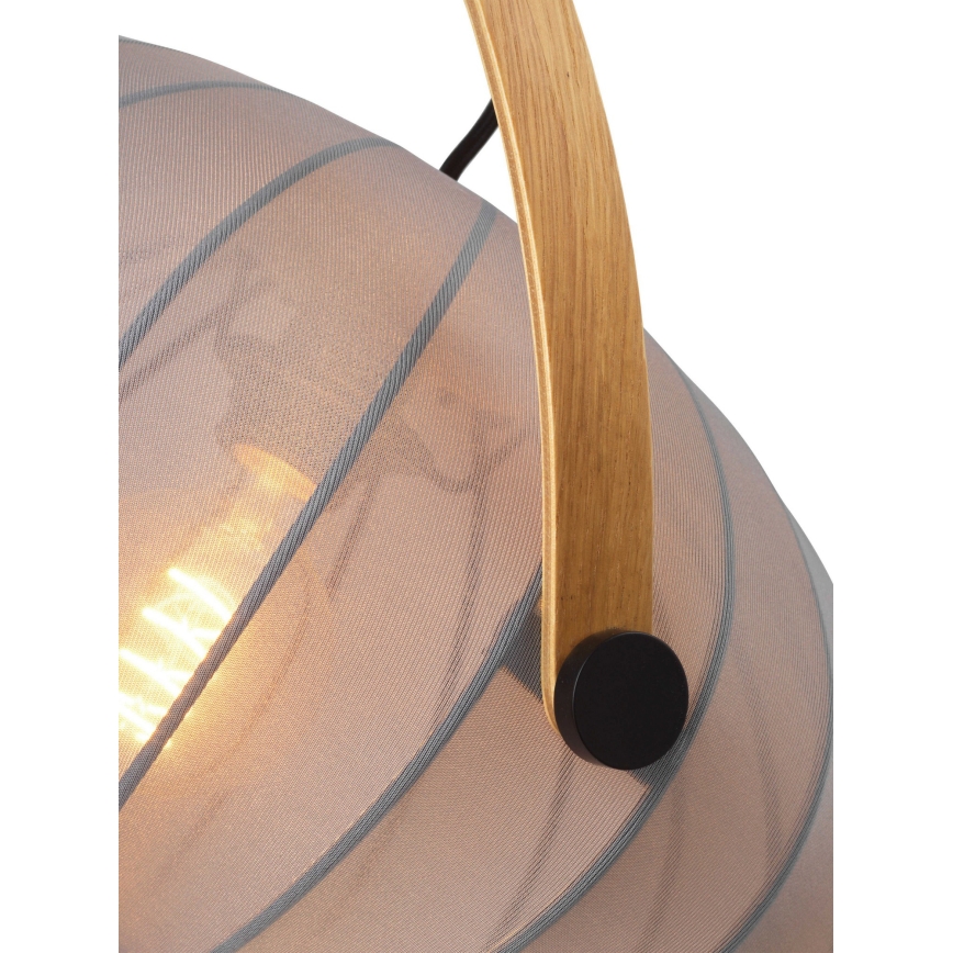 Halo Design 746354 - Полилей на кабел DC 1xE27/40W/230V Ø 40 см сив/дъб