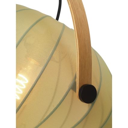 Halo Design 746361 - Висяща лампа на кабел DC 1xE27/40W/230V Ø 40 см, зелен/дъб