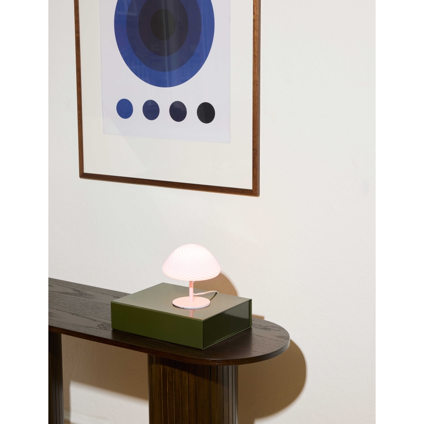 Halo Design 747047 - Настолна лампа CANDY MINI MUSH 1xG9/25W/230V Ø 17 см розова