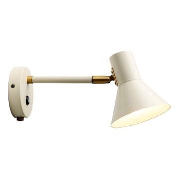 Halo Design 747443 - Стенен аплик STYLE 1xE14/25W/230V кремав/месинг