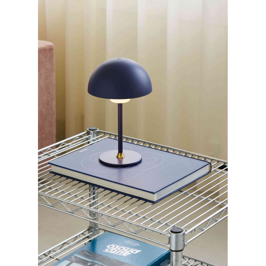 Halo Design 747603 - LED димируема презареждаема настолна лампа MOON LIGHT LED/2,7W/2600 mAh синя