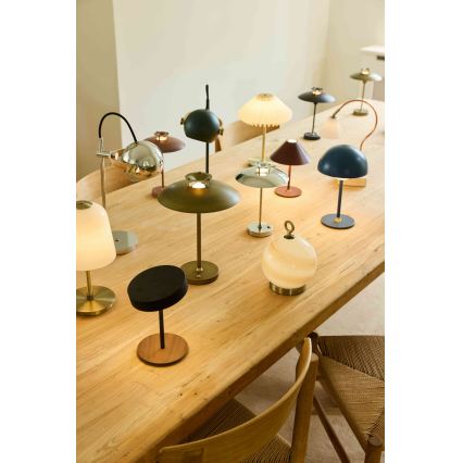 Halo Design 747603 - LED димируема презареждаема настолна лампа MOON LIGHT LED/2,7W/2600 mAh синя