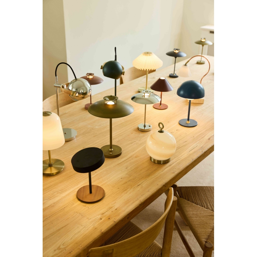 Halo Design 747603 - LED димируема презареждаема настолна лампа MOON LIGHT LED/2,7W/2600 mAh синя