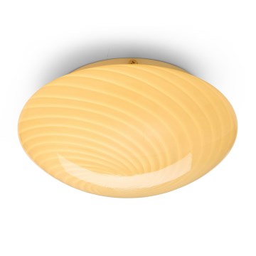 Halo Design 748693 - Таванно осветително тяло CANDY 1xE27/40W/230V pr. 30 cm бежово/месинг