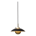 Halo Design 749034 - Димируема LED полилей на кабел STEPP LED/12W/230V Ø 24 см черно/месинг