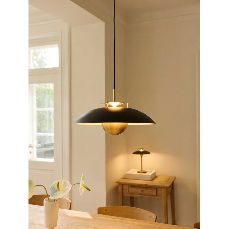 Halo Design 749102 - LED полилей с димер на кабел STEPP LED/24W/230V Ø 46 см черен/месинг