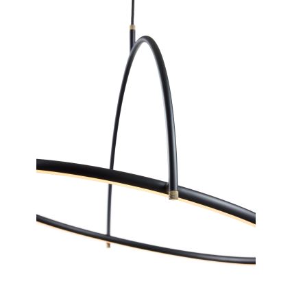 Halo Design 749539 - Димируема LED висяща лампа на кабел TILT LED/40W/230V, диаметър 40 см, черна