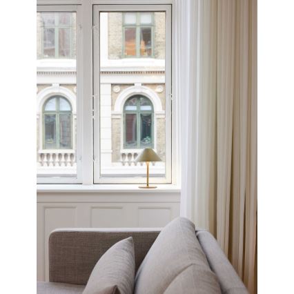 Halo Design 800841 - димируема LED външна презареждаема настолна лампа HYGGE LED/3W/4000 mAh IP54 месинг