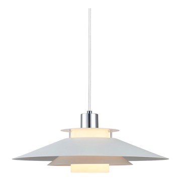 Halo Design 990792 - Пендел на кабел RIVOLI 1xE27/40W/230V диам. 40 cm бял/лъскав хром