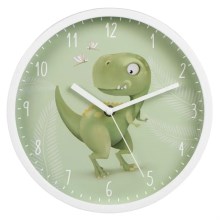 Hama - Детски стенен часовник 1xAA динозавър