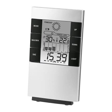 Hama - Метеорологична станция с LCD дисплей и будилник 2xAAA