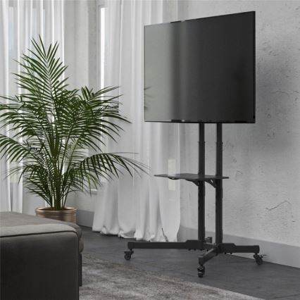 Hama - Подвижна подова поставка за телевизор 32-75 черен
