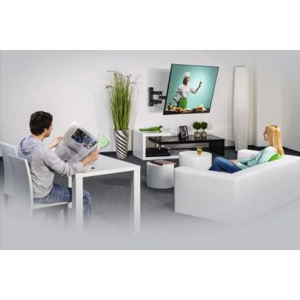 Hama - Стенна стойка за телевизор с рамо 32-65 черен