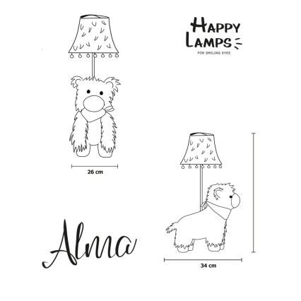 Happy Lamps - LED Детска настолна лампа ALMA LED/5,4W/230V лама
