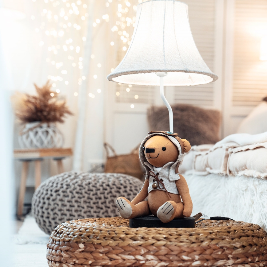 Happy Lamps - LED Детска настолна лампа CHARLES LED/5,4W/230V мечка