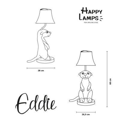 Happy Lamps - LED Детска настолна лампа EDDIE LED/5,4W/230V сурикат