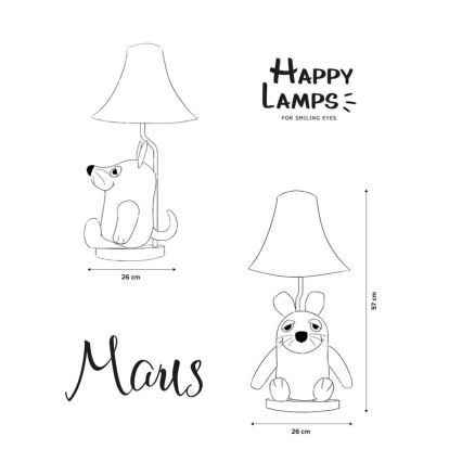 Happy Lamps - LED Детска настолна лампа MAUS LED/5,4W/230V мишка