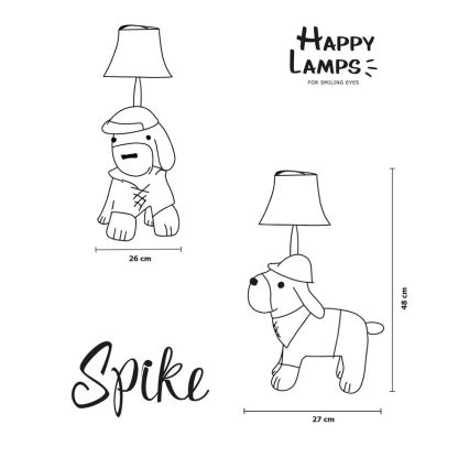 Happy Lamps - LED Детска настолна лампа SPIKE LED/5,4W/230V ловно куче