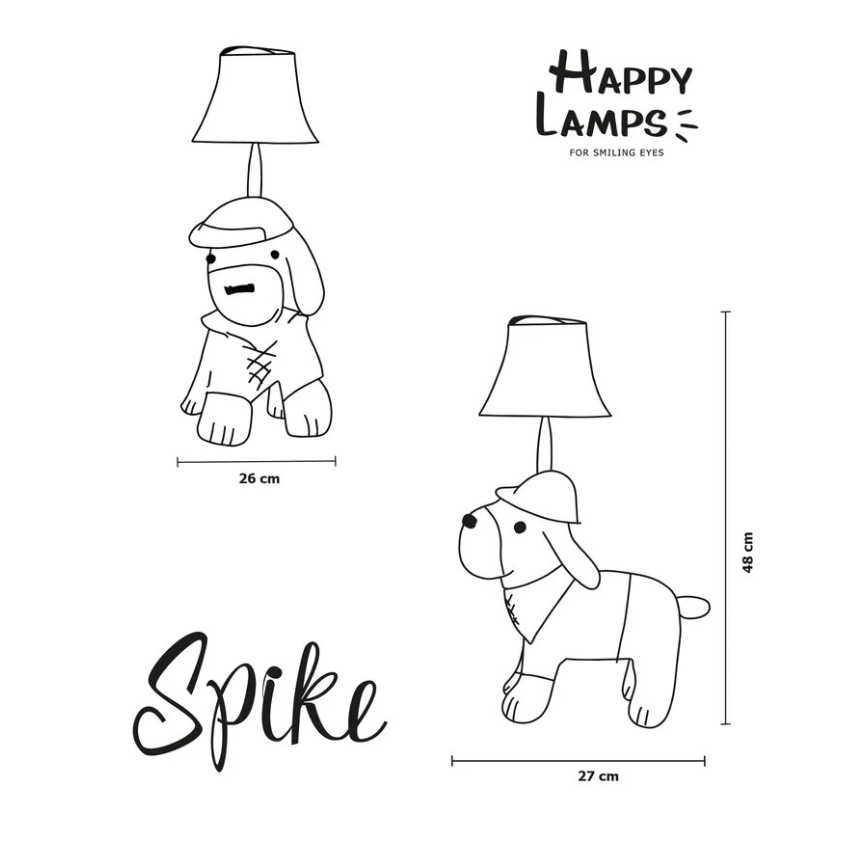 Happy Lamps - LED Детска настолна лампа SPIKE LED/5,4W/230V ловно куче