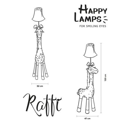 Happy Lamps - LED Детски лампион RAFFI LED/5,4W/230V жираф