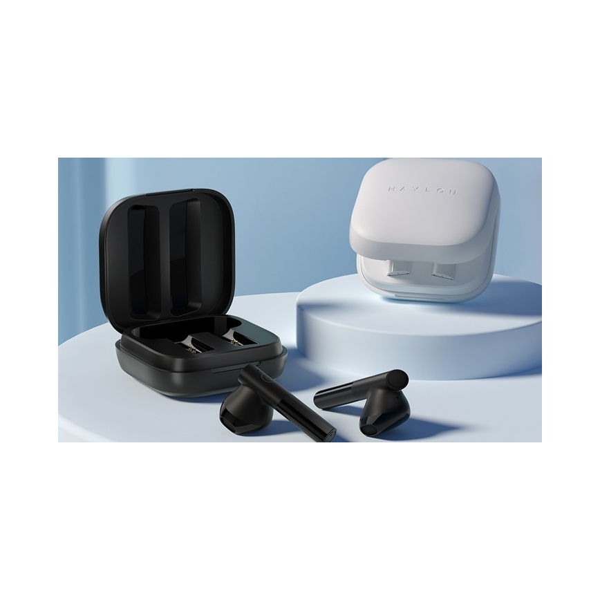 Haylou - Водоустойчиви безжични слушалки GT6 Bluetooth IPX4 черни