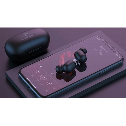 Haylou - Водоустойчиви безжични слушалки GT1 Pro Bluetooth черни