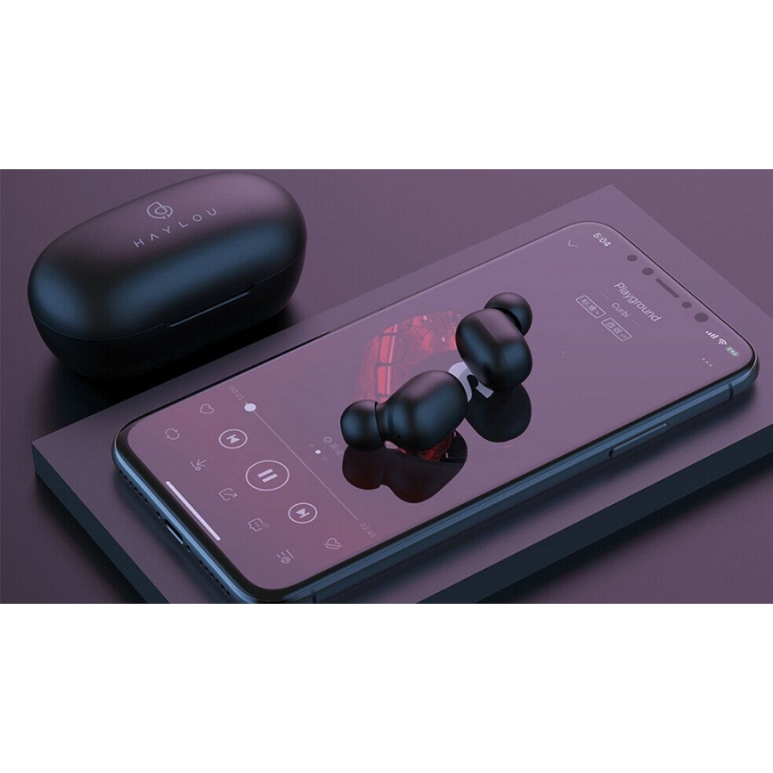Haylou - Водоустойчиви безжични слушалки GT1 Pro Bluetooth черни